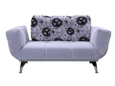 Sofá-cama de solteiro com encosto para braço dobrável