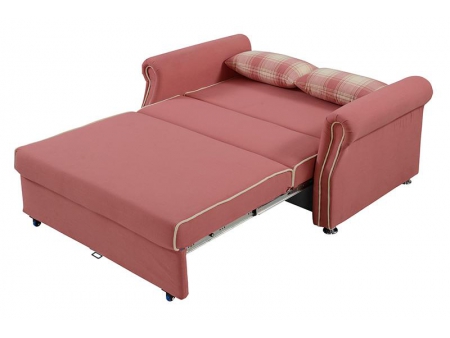 Sofá-cama de 2 lugares com baú