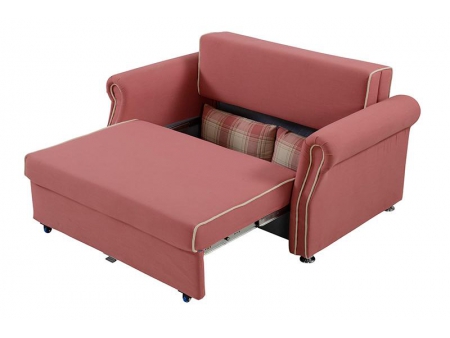 Sofá-cama de 2 lugares com baú
