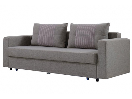 Sofá-cama de 3 lugares com baú