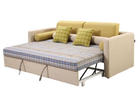 Sofá-cama retrátil de tecido