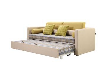 Sofá-cama retrátil de tecido