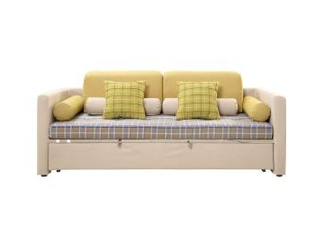 Sofá-cama retrátil de tecido