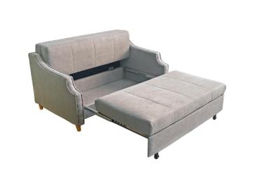 Sofá-cama retrátil com baú