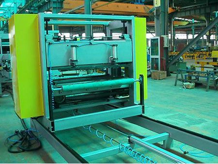 Linha de produção de painéis sanduíche EPS/Rockwool