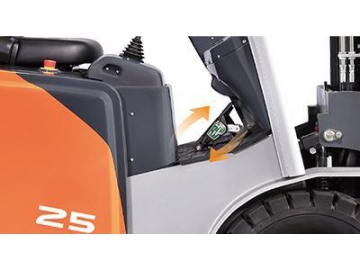 Empilhadeira/Empilhador eléctrico contrabalançado de 4 rodas