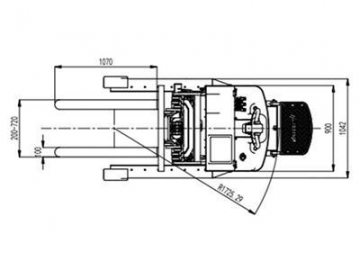 Empilhadeira/Empilhador eléctrica/o retrátil 1,500-2,000kg XR