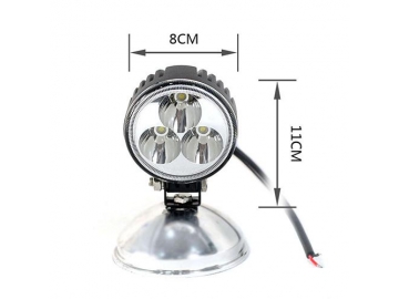Farol auxiliar de LED redondo de 3 pol. e 9W