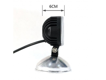 Farol auxiliar de LED redondo de 3 pol. e 9W