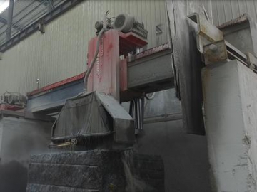 Serra ponte para corte em bloco de pedra, mármore e granito