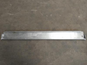 Rodapé de aço para andaime