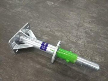 Adaptador ajustável para rodízio de andaime