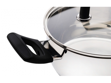 Panela de aço inoxidável, Caçarola com cabo de baquelite