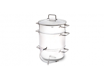 Juicer steamer panela para extração de suco em Inox