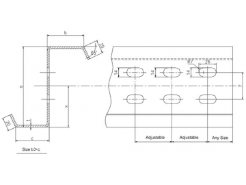 Máquina para fabricação de perfil Z