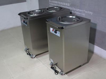 Dispensador de pratos e comidas quentes