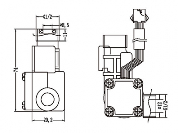 Sensor de fluxo de água