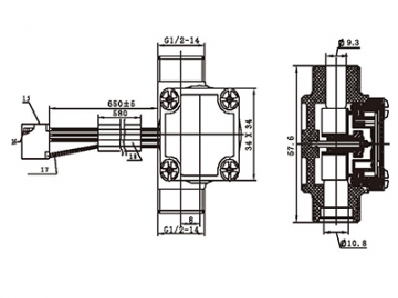 Sensor de fluxo de água