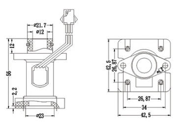 Sensor de fluxo de água