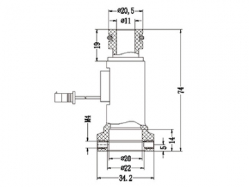 Sensor de fluxo de água