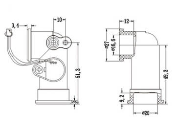 Sensor de fluxo de água