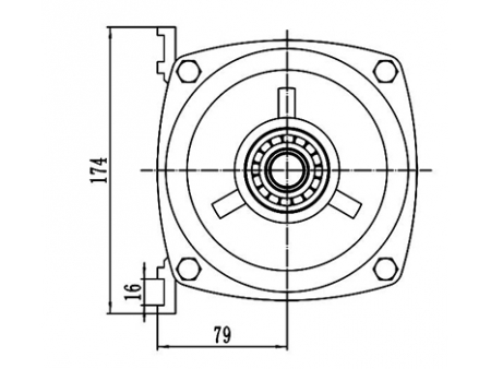 Motor de acionamento 1200-1800W, PMDC motor sem escova TF133AHF