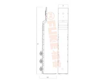 Semi-reboque estrado/caixa aberta, FK35-1303G