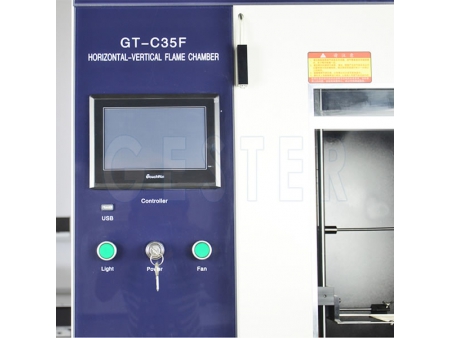 Equipamento de ensaio de inflamabilidade  (Câmara de combustão horizontal e vertical)