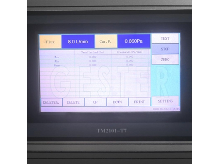 Verificador de pressão diferencial da máscara facial. GT-RA04