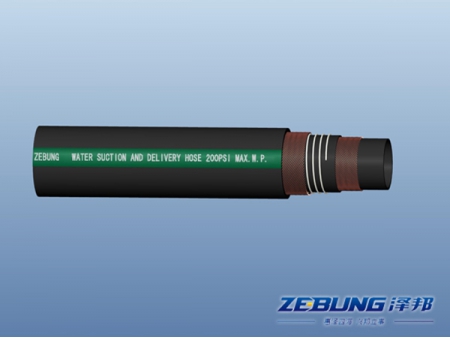 Mangueira de sucção e descarga de água de 225 PSI