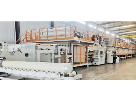 Linha de produção de membrana impermeabilizante autoadesiva antiaderente