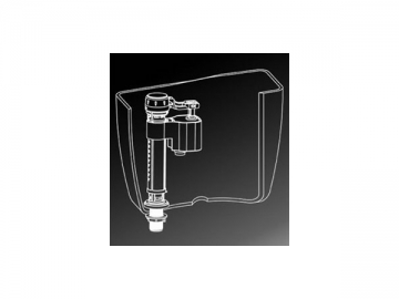 <strong>Válvula de enchimento</strong> <br/><small>(entrada no fundo)</small>