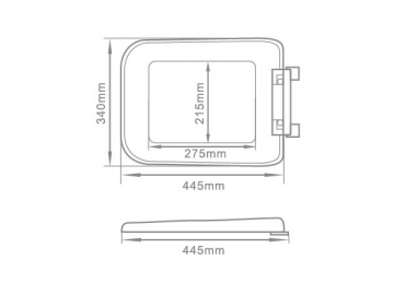 Assento de vaso sanitário <br/><small>(em PP)</small>