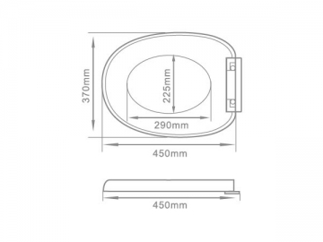 Assento de vaso sanitário <br/><small>(em PP)</small>