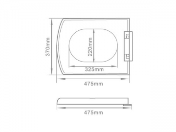 Assento de vaso sanitário <br/><small>(em PP)</small>