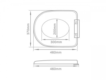 Assento de vaso sanitário <br/><small>(em PP)</small>