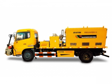 Caminhão espargidor de asfalto <br/><small>(com rolo compactador vibratório e martelo hidráulico)</small>