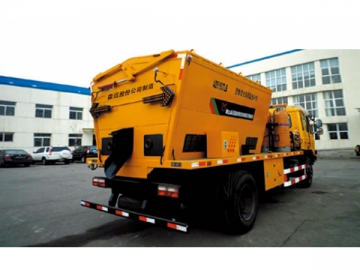Caminhão espargidor de asfalto <br/><small>(com rolo compactador vibratório e martelo hidráulico)</small>