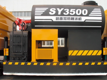 Equipamento para remoção de gelo <br/><small>(derretimento de gelo com circulação de ar quente)</small>