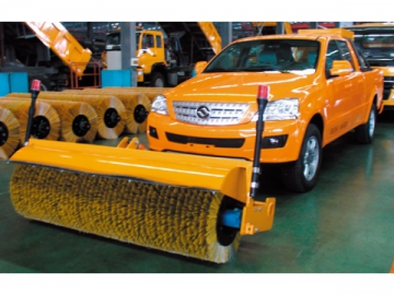 Escova para remoção de neve <br/><small>(montagem frontal para caminhão)</small>