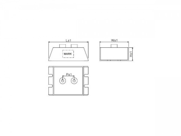 Capacitor eletrolítico com carcaça de aluminio