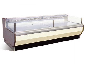 Balcão expositor refrigerado de vidro reto