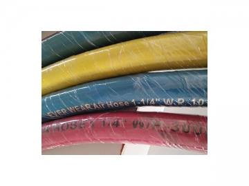 Mangueira de borracha ondulado para ar (Azul/vermelho/amarelo)