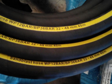 Mangueira de borracha para água quente e vapor reforçada com fibra