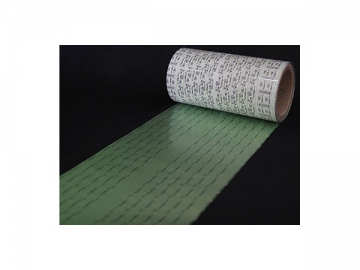 Folha de material plástico blister
