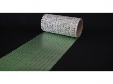 Folha de material plástico blister