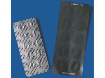 Folha de material plástico blister