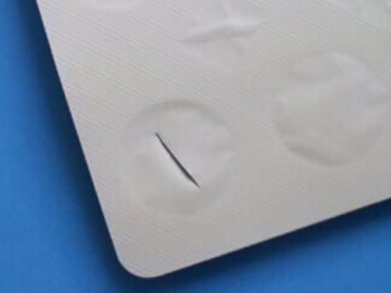 Folha blister resistente às crianças