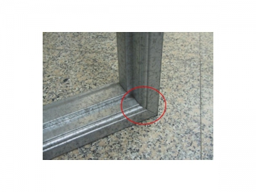 Perfiladeira de moldura de porta em aço