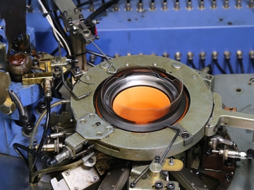 Máquina de tecer meia invisível